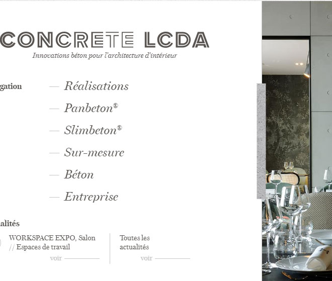 concrete-beton-طراحی-سایت