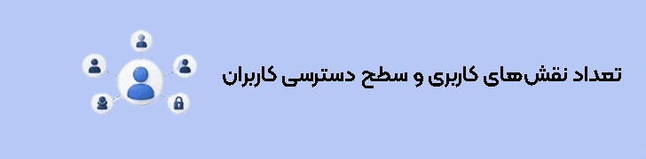 تعداد نقش‌های کاربری و سطح دسترسی کاربران