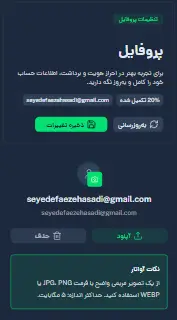 نمونه کار طراحی سایت صرافی ویستا - تجربه کاربر